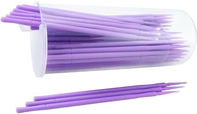 ATLIN Touch Up Paint Brushes, 100 Pack of 1.5mm Disposable Micro Applicators for Automotive Paint Chip Repair