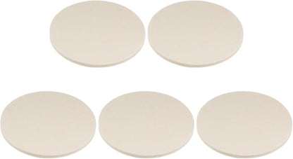 HARFINGTON 5pcs Wool Felt Polishing Pads, 6 inch Buffing Wheel Polish Pad Flocking Hook & Loop Back for Car Glass Plastic Metal Stone