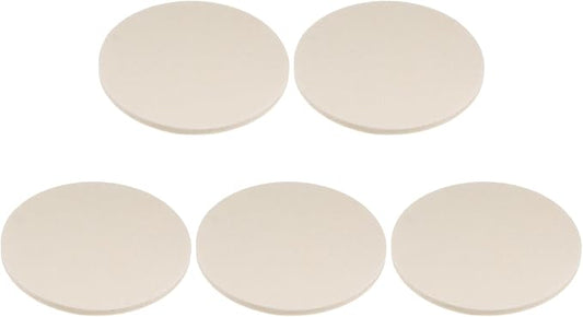 HARFINGTON 5pcs Wool Felt Polishing Pads, 6 inch Buffing Wheel Polish Pad Flocking Hook & Loop Back for Car Glass Plastic Metal Stone