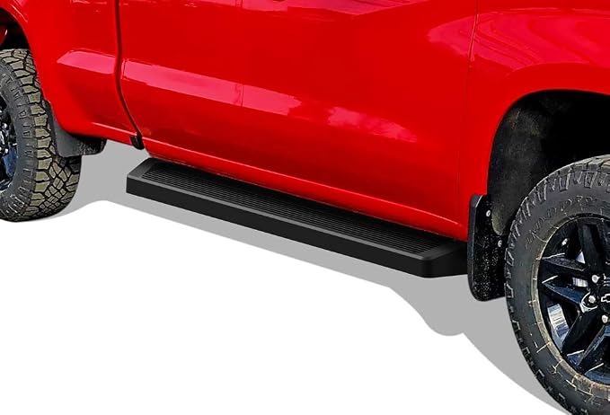 APS Nerf Bar Compatible with Silverado Sierra 1500 2019-2026 Extended Cab & 2500 3500 2020-2026 (Exclude 19 1500 LD)(Silverado 1500 LTD Sierra 1500 LD 2022) (Black Running Board)