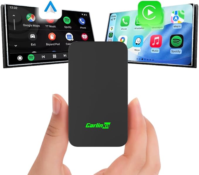 CarlinKit 5.0 Wireless CarPlay & Android Auto Adapter | 5GHz WiFi | Wired to Wireless | Auto Connect | for OEM Wired Cars