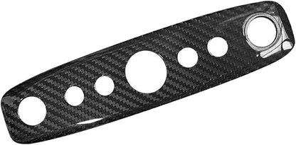 NVCNX Hard Rigid Real Carbon Fiber for Tesla New Model 3/Y Highland 2024-2026 for Juniper 2025 2026 Accessories Vehicle Molding Front Roof Reading Light Panel Cover Interior Trim 1PC - Glossy Carbon