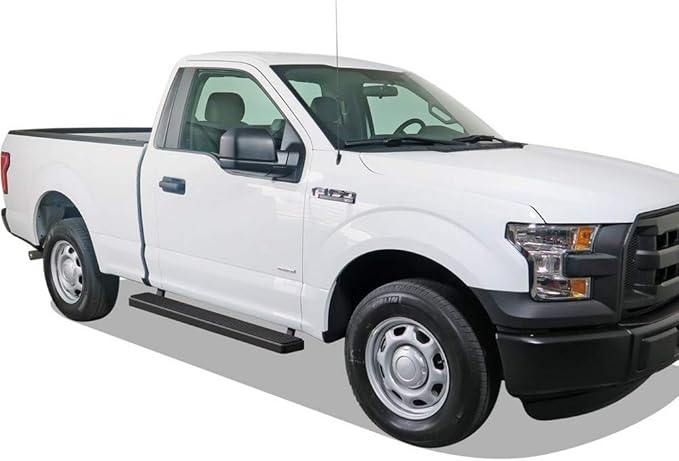 APS (Black 5 inches) Stainless Steel Running Boards Nerf Bars Side Steps Compatible with Ford F150 2015-2026 Regular Cab & F-250 F-350 Super Duty 2017-2026