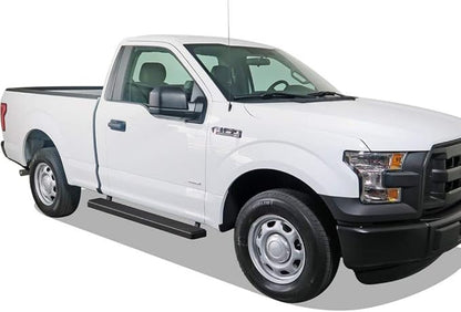 APS (Black 5 inches) Stainless Steel Running Boards Nerf Bars Side Steps Compatible with Ford F150 2015-2026 Regular Cab & F-250 F-350 Super Duty 2017-2026