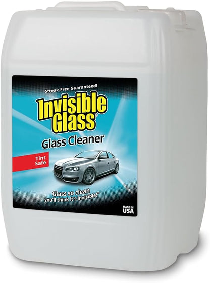 Invisible Glass 91167 Premium Glass Cleaner for Car Windshields and Windows – Automotive and Home Window Cleaner – Streak-Free, Ammonia-Free, Tint-Safe – 5 Gallons