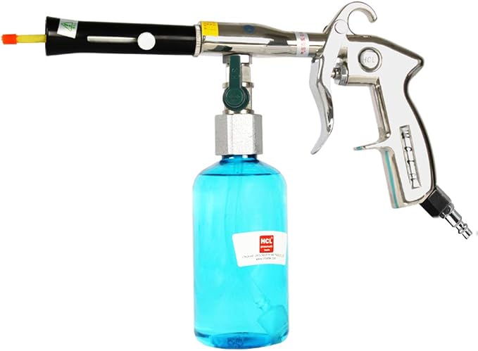 Car Cleaning Kit, Car Cleaning Gun, Car interior Cleaner, Pneumatic Car Wash Gun Spray Gun, Car Detailing Kit, Dust Remover/Upholstery Cleaner, Car Care Essentials (1/4'' NPT Air Plug)