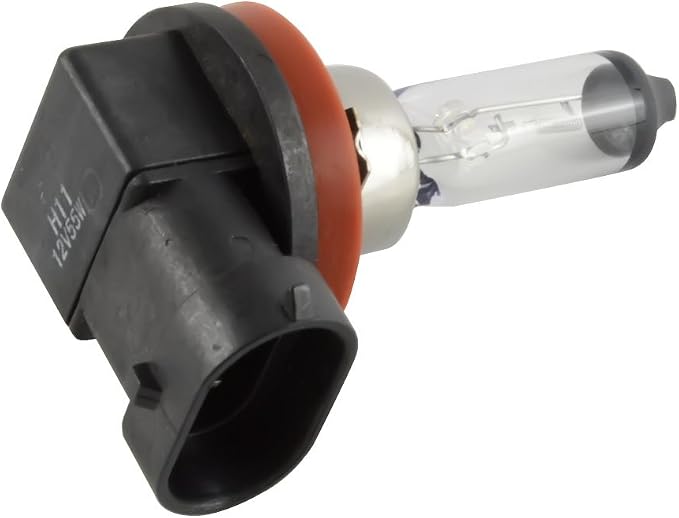 H11 Halogen Headlight Bulb - DC 12V 55W Low Beam for Fog Light DRL Replacement Bulbs, 5000K White Car Headlamp, NOT fit 24V Vehicle,Pack of 2