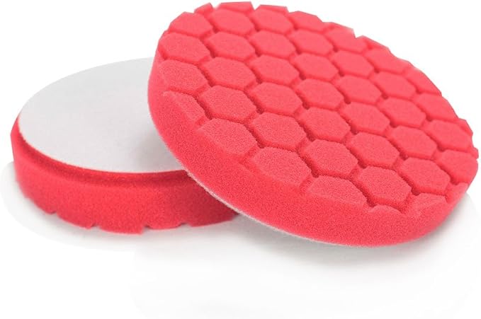 Chemical Guys BUFX_107_HEX6 Hex-Logic Ultra Light Finishing Pad, Red (6.5 Inch Fits 6 Inch Backing Plate), 1 Pad Included