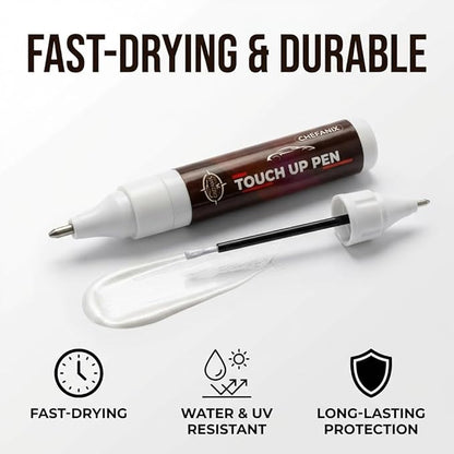 Gray Touch Up Paint for Cars & Motorcycles – Car Scratch Remover, 2-in-1 Brush & Pen, Paint Scratch Repair Kit with Quick-Dry Formula for Multi-Brand Vehicles