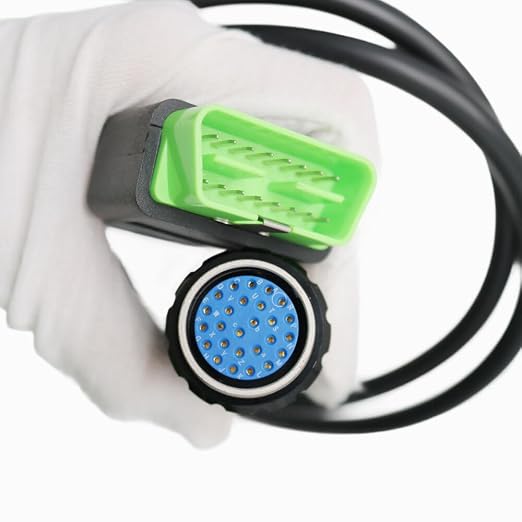 88890304 Scanner Cable 16-Pin OBD2 Cable Compatible for Volvo VOCOM 88890300 VOCOMII 88894000 Diagnostic Adapter Tool