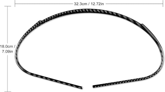 AIRSPEED for BMW E46 1998-2006 Speedometer Frame Cover Center Console Dashboard Tachometer Carbon Fiber Interior Trim Accessories, Black