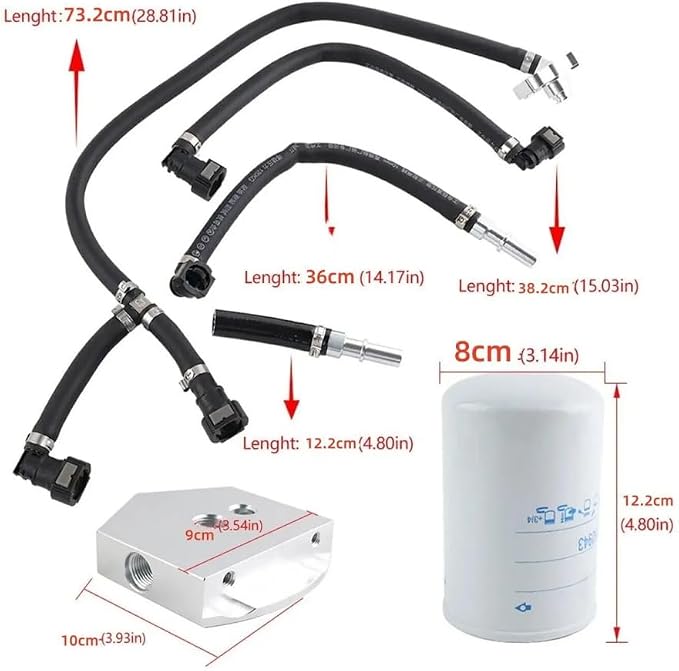 Disaster Prevention Bypass Kit Fit for 2011-2022 Ford Super Duty F-250 6.7L Diesel Replace Gen2.1 CP4.2