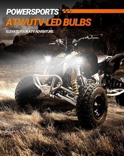 SEALIGHT H7 Fog Bulbs 60000LM S2 Series Wireless H7 Fog Lights, 6500K 1:1 Real Size Easy Installation, No Adapter Required, ATV Prioritized 10 Years Lifespan- Pack of 2