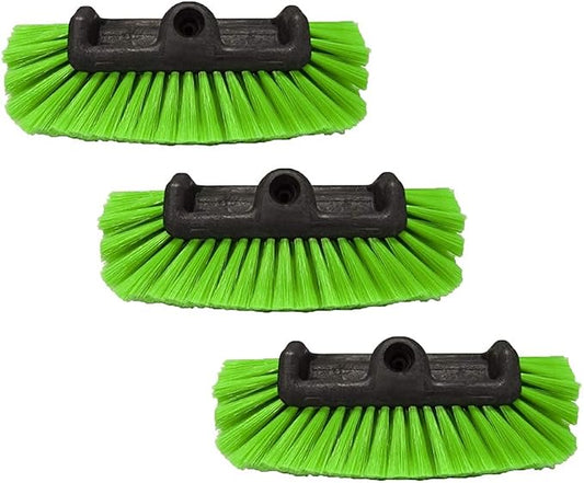 Detail King 5 Level Nylon Truck Wash Brush (3 Pack) - Super Soft, Green Flagged Bristles - 5 Level Bristle Design