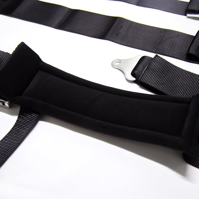 Kyostar 5 Point Harness 3 Inch with Ultra Soft Heavy Duty Shoulder Pads, 8155 Black