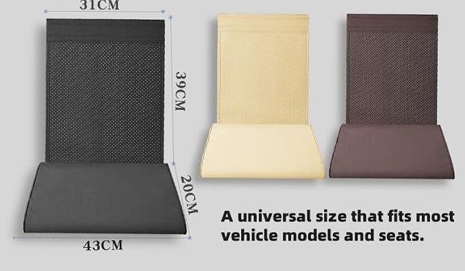 JUPENG Car Seat Leg Extender Cushion, Memory Foam Under Thigh Leg Support Pillow with Strap, Non-Slip Base & Removable Washable Cover for Driver Seat and Office Chair, Universal Comfort Pad(Black)
