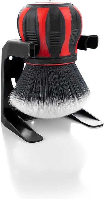 Detail Factory - Curveball XL Synthetic Brush - Ultra Soft Bristles, Comes with Storage Rack, Covers Large Area Inside or Outside Vehicles - Red