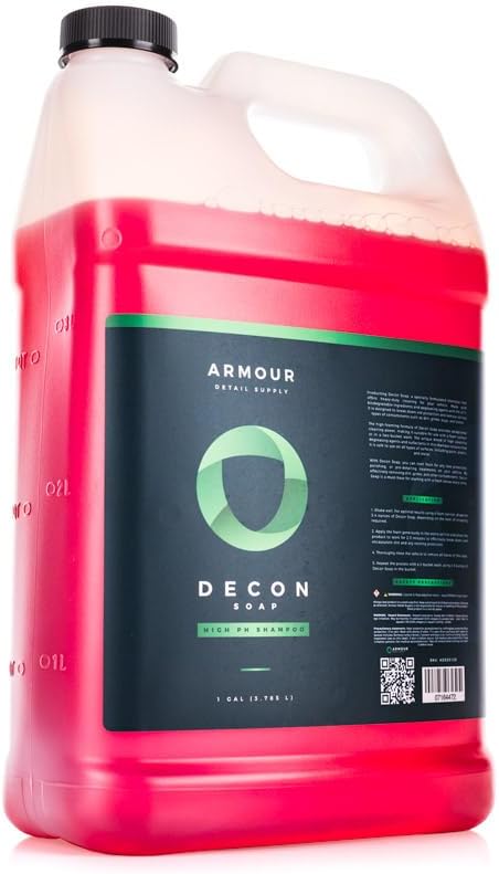 Armour Detail Supply - Decon Soap - High-pH Decontamination Shampoo - Alkaline Degreasing Agents and Biodegradable Ingredients - 128 oz