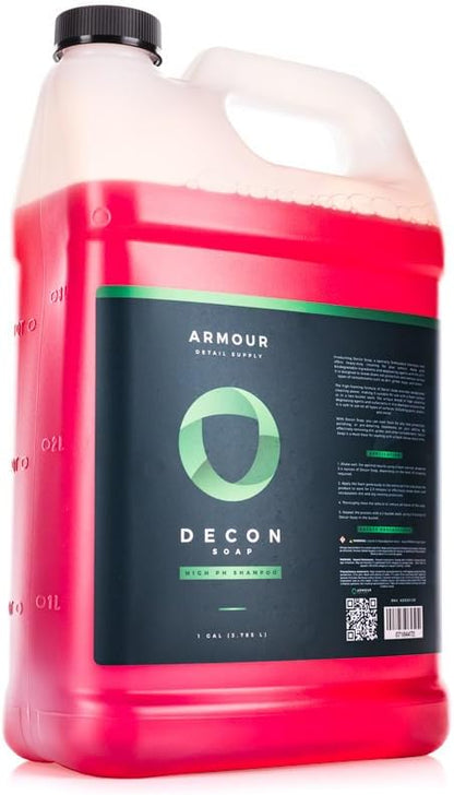 Armour Detail Supply - Decon Soap - High-pH Decontamination Shampoo - Alkaline Degreasing Agents and Biodegradable Ingredients - 128 oz