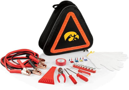 PICNIC TIME NCAA Roadside Emergency Car Kit - Auto Vehicle Safety Road Side Assistance with Jumper Cables and Car Tool Kit