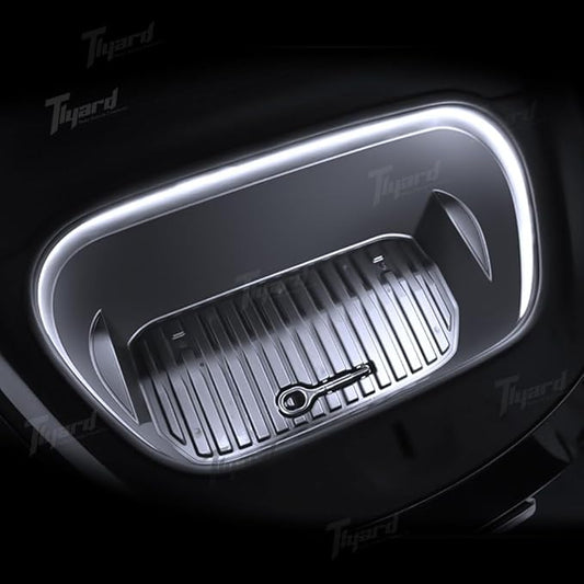 Tlyard Front Trunk LED Lights Strip for Tesla Model 3 Highland 2024 2025 2026 Back Interior Frunk Lightning Waterproof &High Brightness Strip for Tesla Model 3 Accessories Cool White