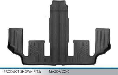 SMARTLINER-SC0523 Custom Fit 3rd Row Floor Mat Liners for 2016-2023 Mazda CX9