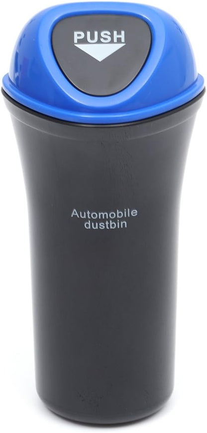 Automobile Dustbin Car Trash Can Garbage Can Leakproof Vehicle Trash Bin(Blue)