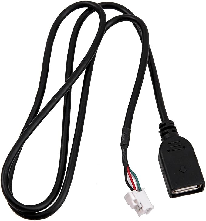 beler Universal 4Pin & 6Pin Connector USB Extension Cable Adapter for Android Car Radio Stereo