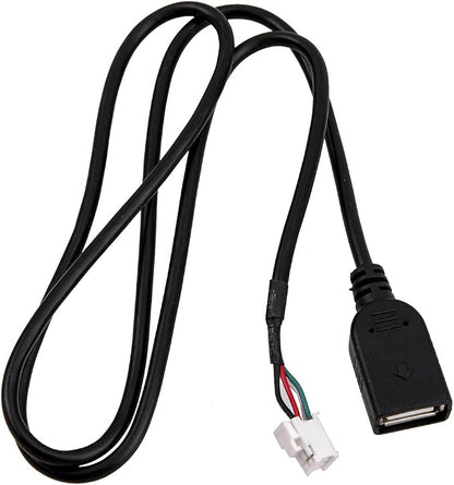 beler Universal 4Pin & 6Pin Connector USB Extension Cable Adapter for Android Car Radio Stereo