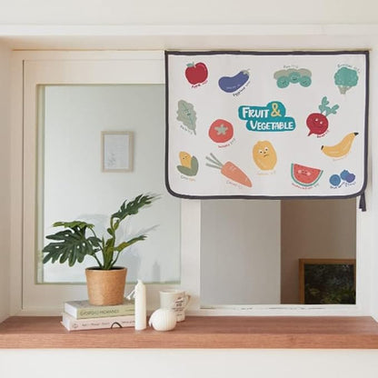 Magnetic Car Sun Shade Curtain for Side Window – Sun Blocker and UV Protector for Baby, Kids, and Pets – Universal Fit with Built-in Magnets for Steel-Framed Door (Vegetable Friends)