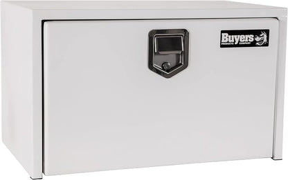 Buyers Products - 1702203 Underbody Truck Box With Paddle Latch, White Steel, 18 x 18 x 30 Inches