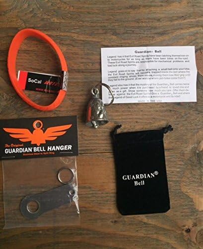 Dog PAW Guardian Bell Complete Motorcycle KIT W/Hanger & Wristband