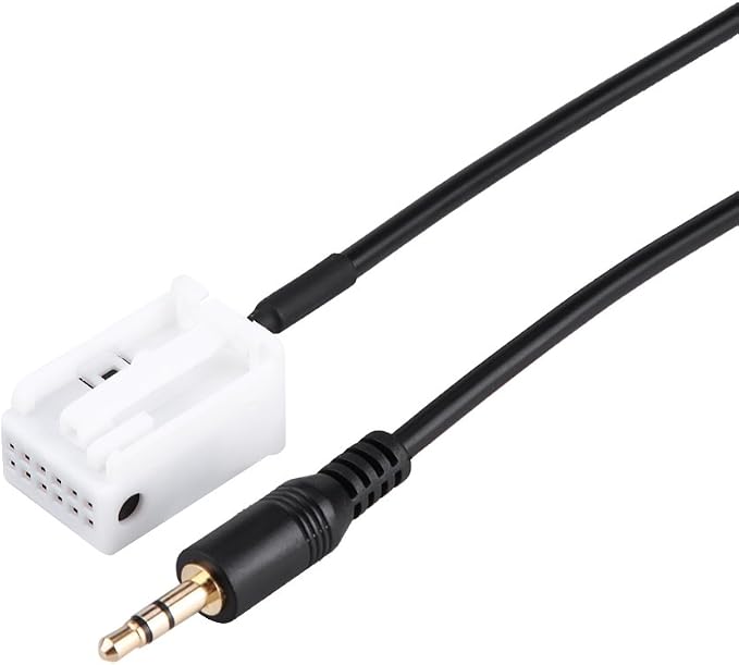 Acouto for Radio Bluetooth Adapter, AUX Cable Car Audio AUX Auxiliary Cable with Radio Removal Tools for 307 308 407 for C2 C5