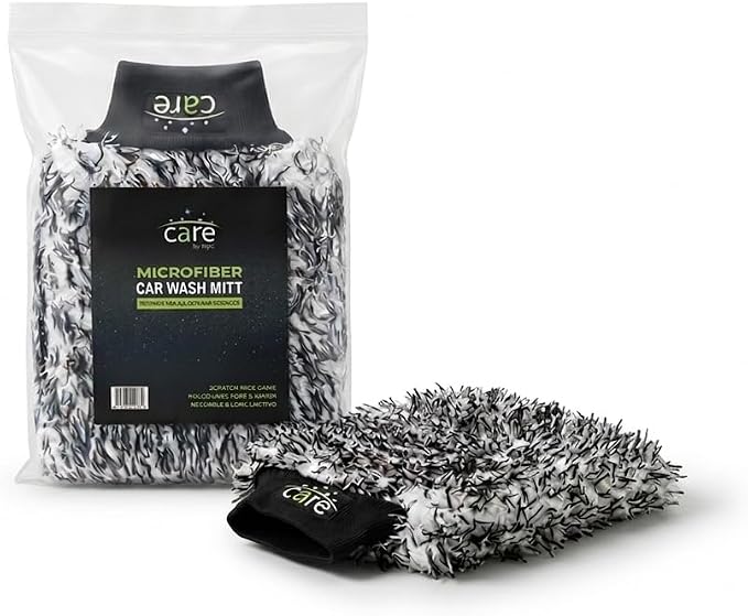 Microfiber Car Wash Mitt, Sponges for Cleaning, Car Detailing Kit, Easy to Use, Durable and Long-Lasting, Comfortable to Handle, Suitable for Regular Cleaning