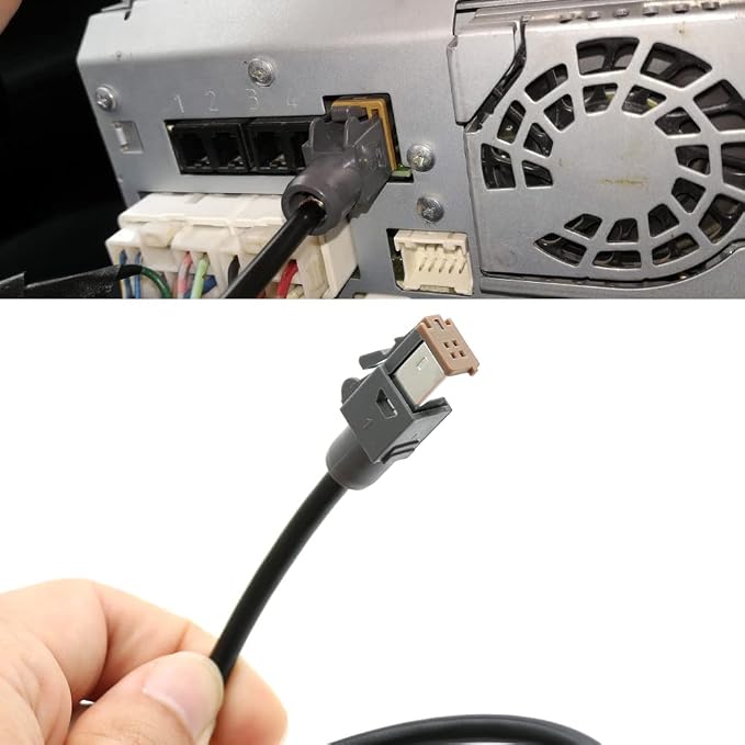 Aftermarket Android Car Radio Stereo 4 Pin Original USB Cable Adapter Male to USB Plug Connector Cord Compatible for Subaru Outback Suzuki Vitara SX4