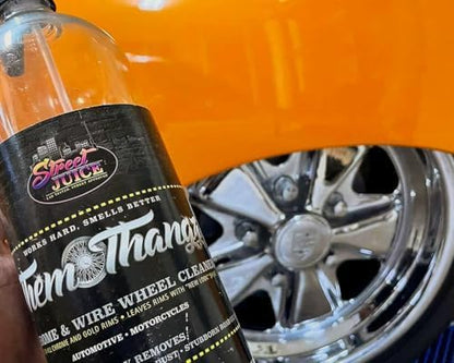 Dually Package 1 DP-1 Street Juice Products Them Thangz 32 oz, Tread Glo 16 oz & Tread Glo Applicator Wheel Cleaner, Tire Dressing, & Applicator Cars, Trucks, & Motorcycles