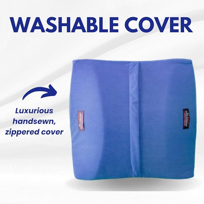 Back-Huggar® The Original Lumbar Cushion (Bucket Style) - Blue