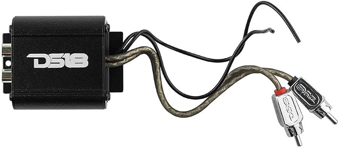 DS18 NF1 Car Audio Noise Filter RCA Ground Loop Isolator, Eliminates Alternator Whine & Static, Inline Plug & Play, 20Hz–20KHz Full Range Sound Enhancer for Amplifiers & Stereo Systems