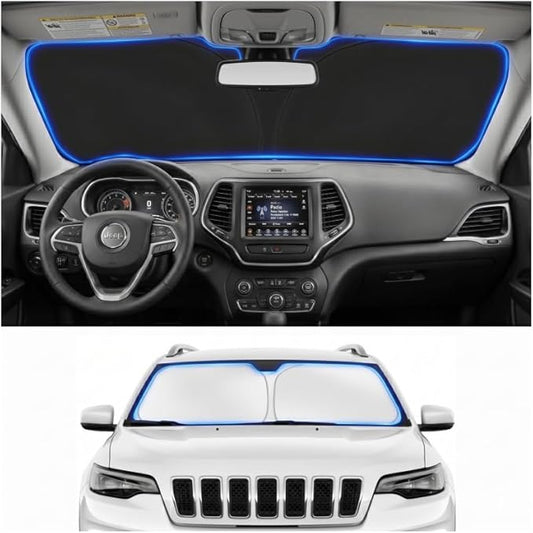 Custom Fit Windshield Sun Shade for Jeep Cherokee 2014-2024