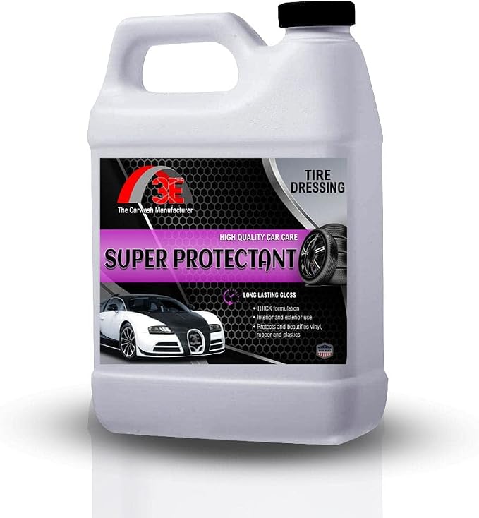 Tire Dressing, High Gloss Professional Tire Shine, Half Gallon, Long Lasting Wet Look, Non-Sling Formula (64 FL OZ (Half Gallon))