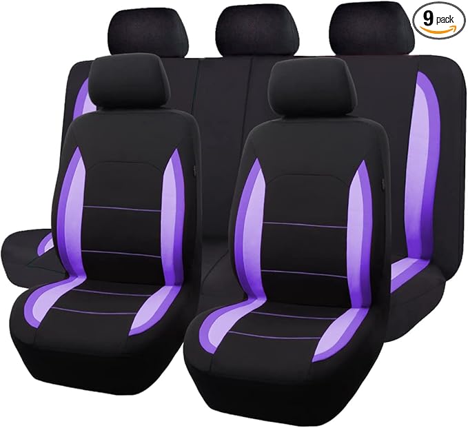 Flying Banner Car Seat Covers Front Seats Rear Bench Polyester car seat Protectors Easy installations Rear Bench Split Classic Man Lady Truck