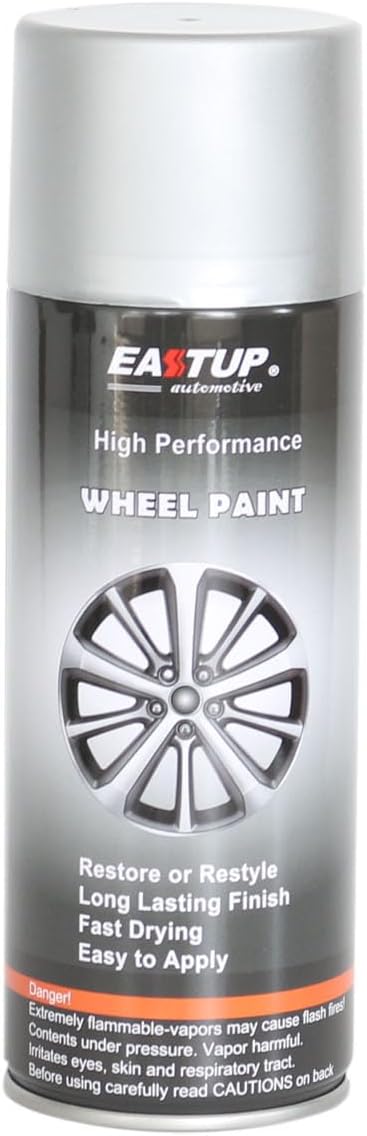 Premium Metallic Wheel Paint Matt Silver- Brilliant Finish, High Durability, Fade-resistant, Quick Drying Rim Coating