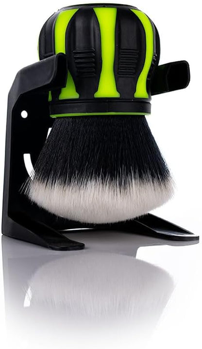 Detail Factory - Curveball XL Synthetic Brush - Ultra Soft Bristles, Comes with Storage Rack, Covers Large Area Inside or Outside Vehicles - Octane Ectoplasm
