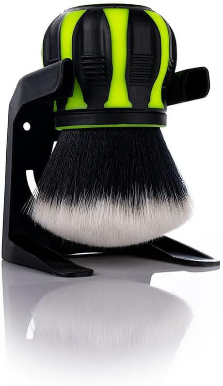 Detail Factory - Curveball XL Synthetic Brush - Ultra Soft Bristles, Comes with Storage Rack, Covers Large Area Inside or Outside Vehicles - Octane Ectoplasm