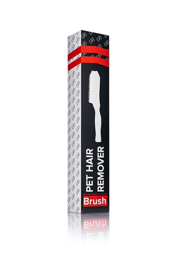 Detail Factory Pet Hair Brush for Car Interior, Rubber Bristle Fur Remover for Carpet, Upholstery, Seats, Cargo Areas & Pet Beds, Gray
