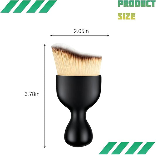 Car Interior Detailing Brush, Curved Soft Bristles Vehicle Removal Dust Collectors, Scratch-Free Automotive Cleaning Tool Accessories, Universal for Truck SUV Sedan (Tricolor)