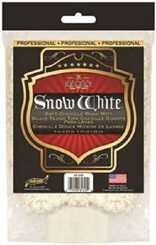 Myers 85-320 Snow White 85-320 Heavy Duty Professional Car Wash Mitt, 10 in L x 6 in W, Cotton Chenille, 1 Pack