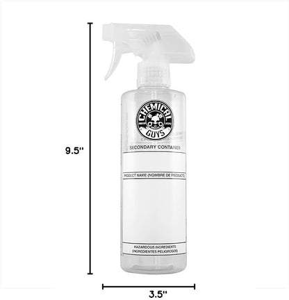 Chemical Guys ACC150 Secondary Container Dilution Bottle with Natural Sprayer, 16 oz., 1 Pack