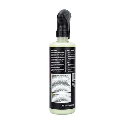 Maxshine Tire Shine 16oz | Acrylic Formula Tire Dressing with UV Protection | No-Sling, Dry-to-the-Touch Finish | Gloss Enhancer Nourishes Rubber & Protects Tires | Professional Car Detailing Supply