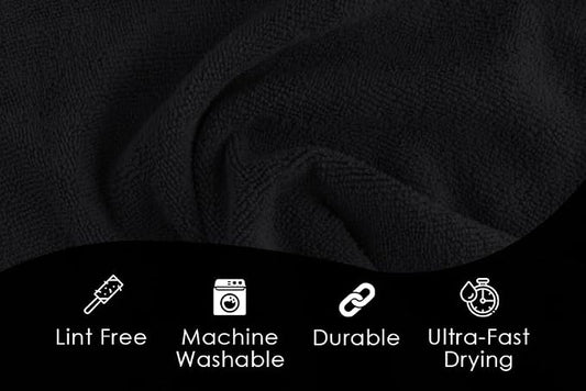 Avalon Towels Microfiber Cleaning Cloths (Value Pack of 48) - Size 16 x 16 Inches, Highly Absorbent Cleaning Rags, Lint Free, Reusable and Washable, Microfiber Towels for Cars